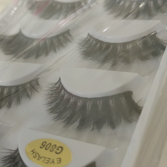 5 pairs fluffy natural thick false eyelashes - Picture 3 of 3